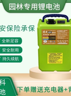 充电式24v48v锂电池采茶机水泵电锯通用42ah12ah30ah大容量割草机
