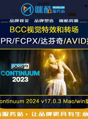 BCC视觉特效和转场AE/PR/达芬奇插件Continuum 2025 v18 Win/Mac