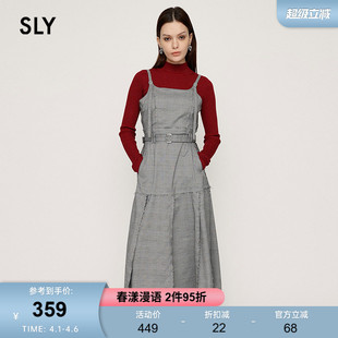 气质淑女风腰带吊带长款 SLY 春季 新品 4651 连衣裙女030HAY33