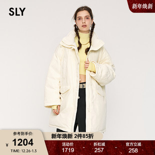 日系风软糯立领宽松轻盈羽绒服女030IAY30 新品 4541 2025秋季 SLY