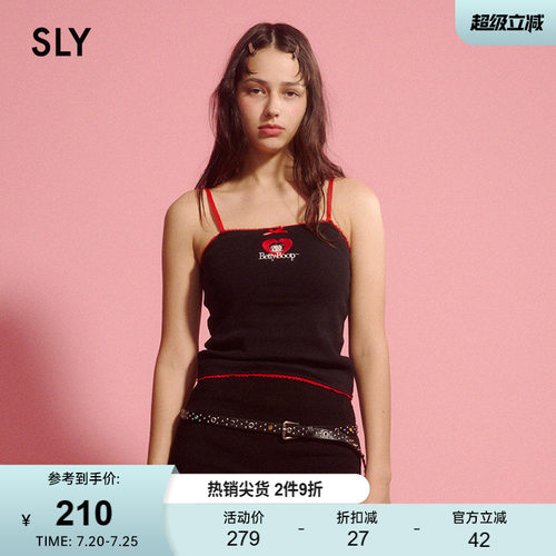 Betty Boop联名  撞色设计  细肩带设计