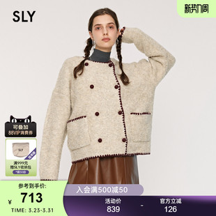 0301 甜美小千金风美拉德软糯短外套女038HAU70 SLY春季 新品