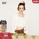 新品 温柔风毛边破洞两件套长袖 针织衫 SLY冬季 女030IAZ70 1381