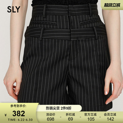 SLY 早春新品通勤风简约经典时尚休闲短裤女030IAR31-0411