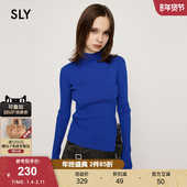 冬季 针织衫 新品 SLY 半高领侧开衩修身 打底衫 女030HAR70 1851