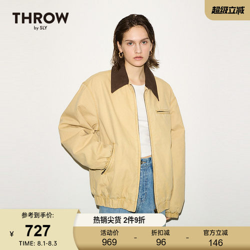 【THROW系列】SLY 春季新品男友风夹棉夹克外套030IS030-0071