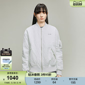 街头潮酷风豹纹廓形棒球服夹克女038IAA30 新品 1002 春季 SLY