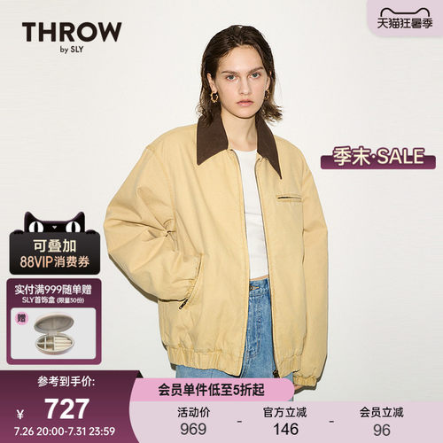 【THROW系列】SLY 春季新品男友风夹棉夹克外套030IS030-0071