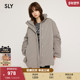 SLY 0171 通勤简约风立领纯色宽松羽绒服女038HAM30 冬季 新品