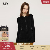 女030HAZ73 SLY 1671 通勤简约风短款 拉链针织连体裤 24冬季 新品