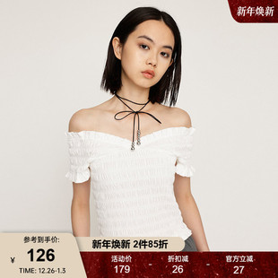 甜美木耳边一衣多穿通勤针织背心030HSY80 新品 0761 2024夏季 SLY