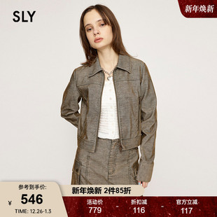 24冬季 重工夹克外套030HAZ30 新品 风短款 0691 复古港风工装 SLY