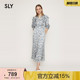 夏季 碎花连衣裙030HSL33 新品 浪漫风优雅五分袖 2270 法式 SLY