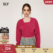冬季 新品 甜辣减龄金属标V领针织开衫 SLY 女030HAY70 2731