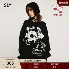 SLY x vug联名 春季趣味vug图案针织衫毛衣030HAR01-5561