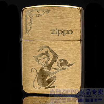 zippo纯铜复刻生日打火机