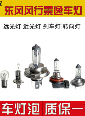 适用于 东风风行景逸S50/xv/x5/x3卤素灯大灯灯泡远光灯近光刹车