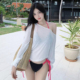 欧美比基尼长袖 三件套性感绝美高级感海边度假温泉私汤泳衣女 罩衫