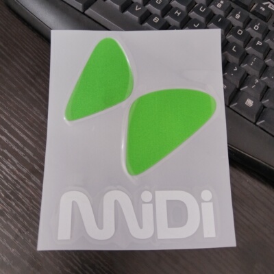 MIDI迷笛音乐节经典标志镂空汽车贴纸反光油箱盖笔记本贴拉花车贴