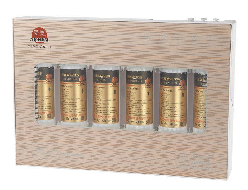 爱妻净水器aq-uf-5e净水机六级超滤机有效过滤泥沙漂白粉铁屑包邮