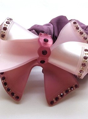 缘颖饰品 茗华发饰hairclip韩国发绳浅玫红马尾圈发圈头饰礼物