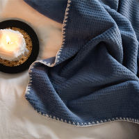 Zipu export Waffle Blanket, thickened nap blanket, simple waffle check style for autumn and winter thumbnail 5