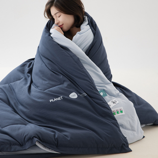 Zijpe~酣睡星球双层被被子被芯加厚保暖四季被简约可拆卸水洗床品