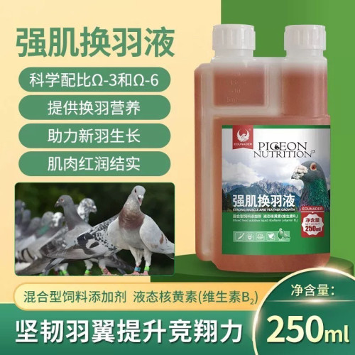 欧耐德强肌换羽液250m赛鸽子加速换羽补充营养豪强推荐营养品鸽用