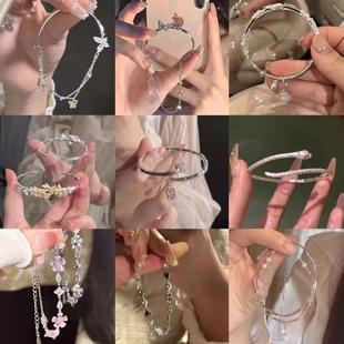 清冷感竹节蛇形手镯小众设计高级感配饰 闺蜜情侣小众百搭手饰