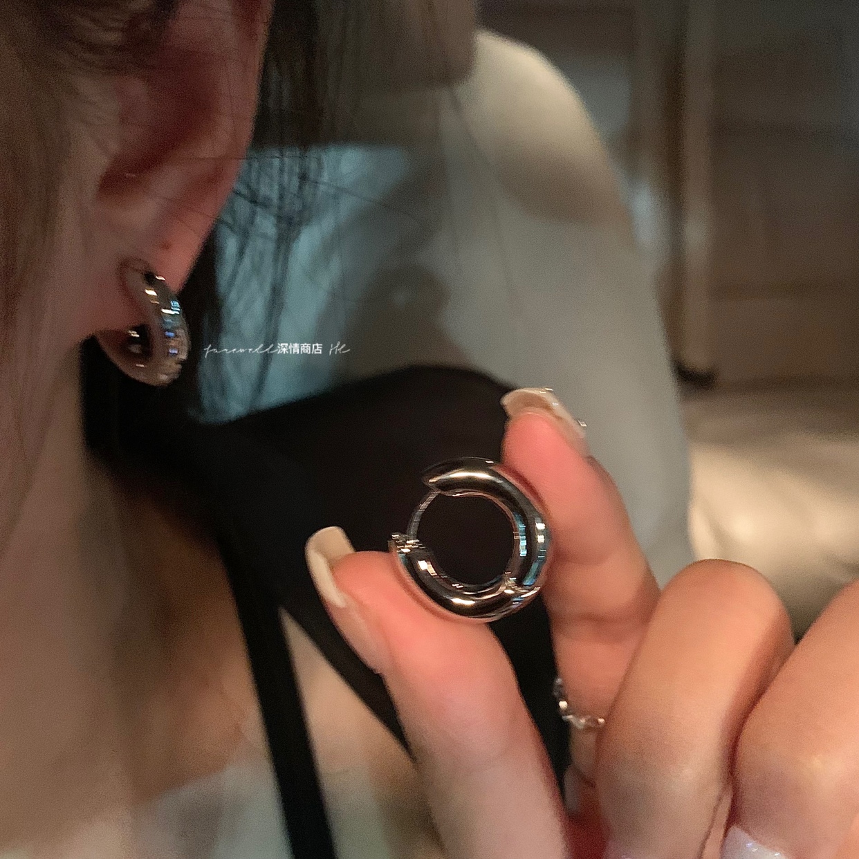 质感超好冷淡风高级感耳圈