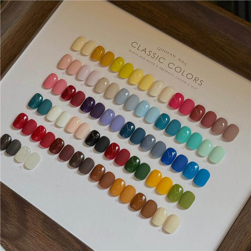 筠蔓42色法式甲油胶套装2025美博会流行色小套美甲甲油胶拓客开店