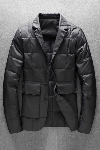 男士西装领羽绒服外套男翻领90白鸭绒88016/P265 长期货 358图片