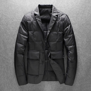 男士西装领羽绒服外套男翻领90白鸭绒88016/P265 长期货 358图片