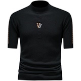 2022年男士半高领毛衣半袖短袖休闲针织打底衫羊绒衫6816p215，男装针织衫/毛衣，钱塘7038(原5007）