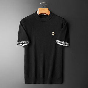 2026新款男装提花毛衣羊毛衫圆领针织衫打底衫23304p125长期货，男装针织衫/毛衣，钱塘7038(原5007）