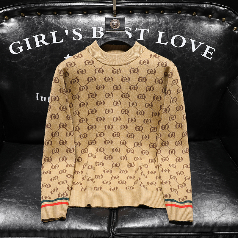 冬季5031新款男装毛衣半高领羊毛衫加厚针织衫毛织衫53607p135，男装针织衫/毛衣，钱塘7038(原5007）