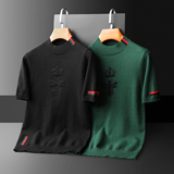 2025新款男装提花毛衣羊毛衫半高领针织衫打底衫2502p125长期货，男装针织衫/毛衣，钱塘7038(原5007）