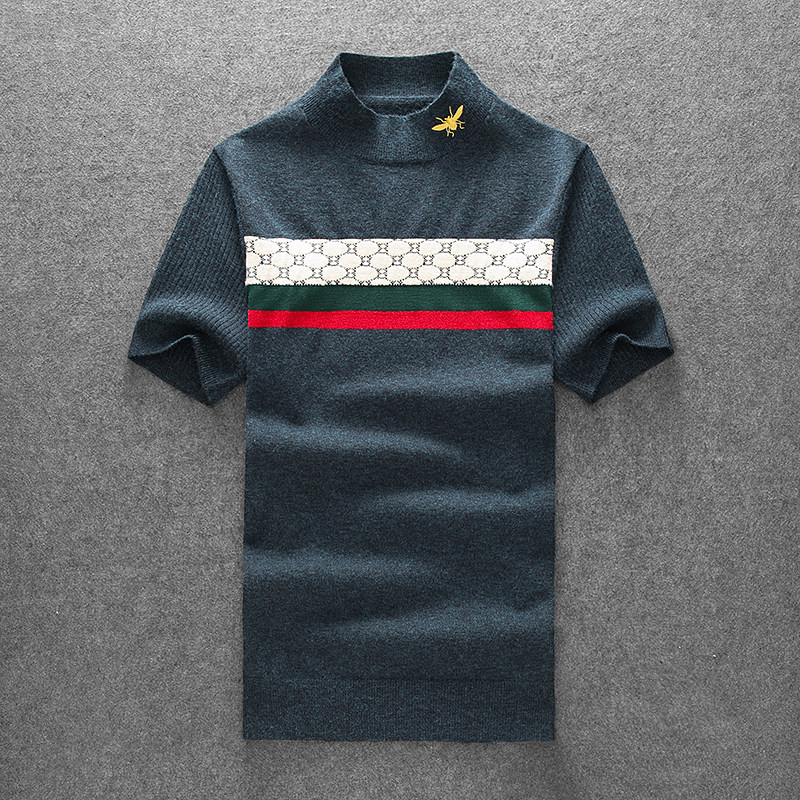 25新品秋冬季羊毛衫男半袖羊毛衫针织衫打底9838/p125长期有货，男装针织衫/毛衣，钱塘7038(原5007）