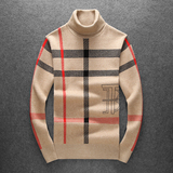 25冬季高领加厚男毛衣羊毛衫半休闲针织衫打底衫8053p135198，男装针织衫/毛衣，钱塘7038(原5007）