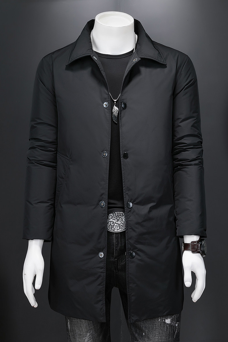2026男士羽绒服长款白鸭绒羽绒服长款外套8653/P345长期有货,男装羽绒服,钱塘7038(原5007）