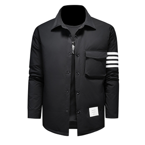 2026新品男士90羽绒服短款衬衫羽绒服yr6609-1/P265 长期有货图片