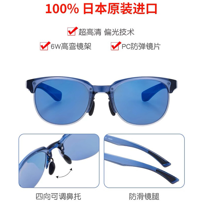 SWANS偏光太阳镜钓鱼专用眼镜高尔夫运动户外登山墨镜