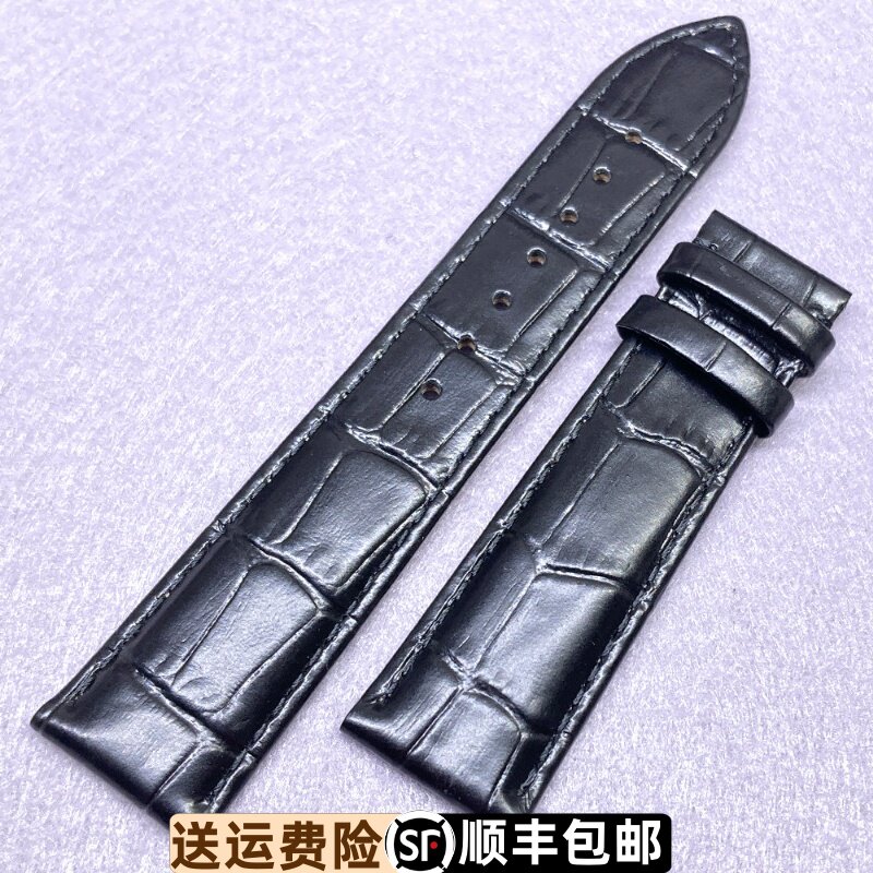 天王表原装蝴蝶扣款GS51382真皮表带22MM男表原厂专柜正品牛皮带