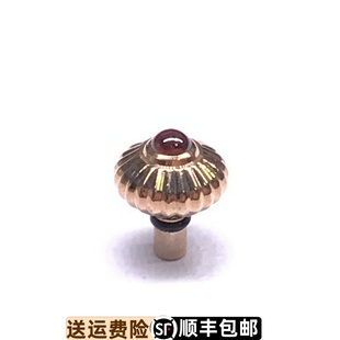 罗西尼原装配件6758原厂正品把头镶红宝石表把的调时间旋钮表冠
