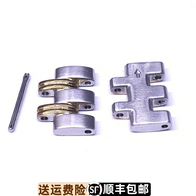 罗西尼表5782原装男款精钢实心表带节间金原厂正品蝴蝶扣男表链