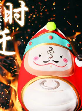 时迁财神摆件潮汕文创工艺品