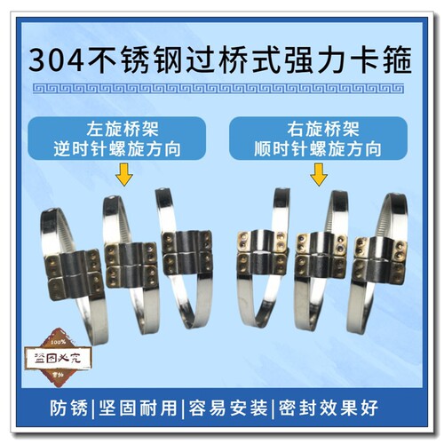 304不锈钢过桥喉箍德式pu波纹管