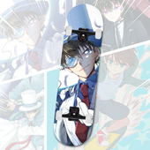 名侦探柯南滑板初学者儿童成人专业板双翘四轮滑板车男孩青少年闪