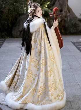 汉服披风女冬款中国风披肩外搭