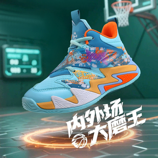 福建晋江童鞋2025秋冬款儿童运动鞋男孩鞋皮面防水男童实战篮球鞋